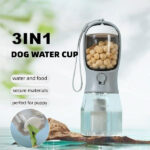 Portable Dog 3-in-1 Water, Food & Garbage Cup – Pet Supplies