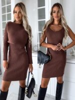 Women’s 2-Piece Slim Fit Set – Long Sleeve Top & Suspender Skirt - Image 8