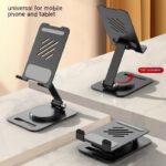 Adjustable 360° Desk Stand for Phone & Tablet – Metal Holder - Image 4