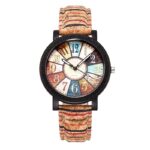 Vintage Leather Women’s Quartz Watch – Casual Gift Clock