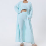 Cozy 3-Piece Lounge Set for Women – Cute & Warm Winter Pajamas