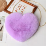Love Plush Shoulder Bag for Women with Chain Strap - Image 9