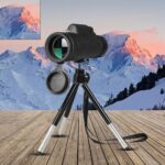 Monocular Zoom Telescope – Tripod, Phone Clip & Built-In Compass