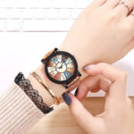 Vintage Leather Women’s Quartz Watch – Casual Gift Clock - Image 2