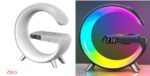Smart G-Shape LED Lamp with Bluetooth Speaker & Wireless Charger - Image 5