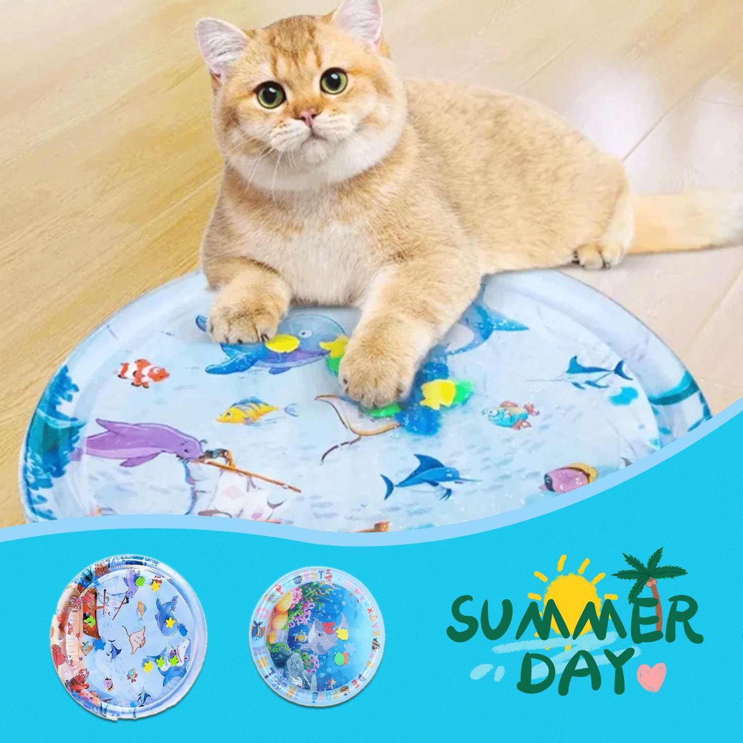 ea67e59f-f281-499c-8e57-97b12e50e261.jpg Cooling Pet Water Bed Cushion – Summer Mat for Puppies & Cats - Image 1
