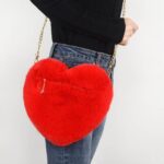 Love Plush Shoulder Bag for Women with Chain Strap - Image 2