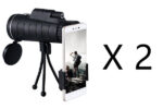 Monocular Zoom Telescope – Tripod, Phone Clip & Built-In Compass - Image 3