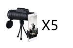 Monocular Zoom Telescope – Tripod, Phone Clip & Built-In Compass - Image 2
