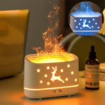 Elk Flame Effect Humidifier and LED Ambient Lamp
